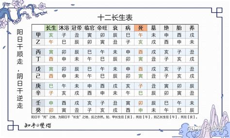 長生十二表|八字十二長生解讀——長生